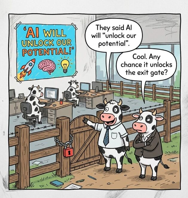 Premium vendor subscriptions for life /cognitive-memetics/cows/2026-04-16-cow-w08/cube-farm-ai-unlock.png